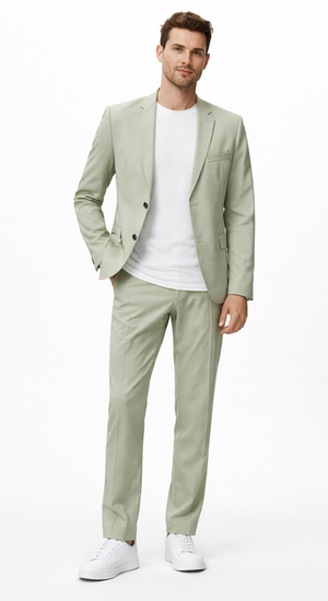 Mint Green Summer Suit - Light Green Suits - Sage Green Color