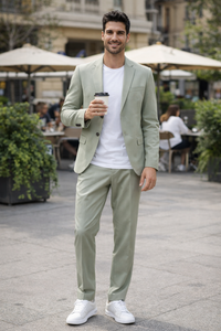 Mint Green Summer Suit - Light Green Suits - Sage Green Color