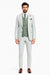 Statement Mens Modern Fit 3 Piece 100% Super 200s Wool Classic Windowpane Suit – Double Breasted Vest