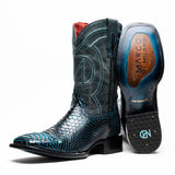 Marco Di Milano Missouri Black & Blue Leather Dress Shoe