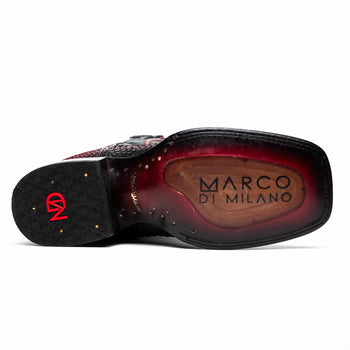 Marco Di Milano Missouri BlackCherry Python Square Toe Cowboy Boots - Image 5