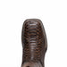 Marco Di Milano Missouri Brown Python Square Toe Cowboy Boots