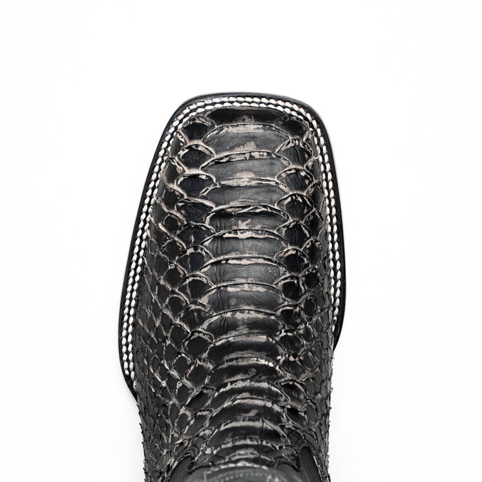 Marco Di Milano Missouri Stone White Python Square Toe Cowboy Boots - Image 4
