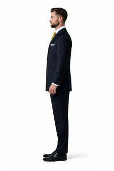 Mix And Match Suits Men's Suit Separates Wool Fabric Navy Blue And White Stripe Suit By Alberto Nardoni Brand