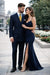 Mix And Match Suits Men's Suit Separates Wool Fabric Navy Blue And White Stripe Suit By Alberto Nardoni Brand
