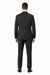 Mix and Match Suits Men's Quality 2 Buttons Portly Suits Solid Black Executive Fit Suit - Mens Portly Suit
