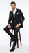 Men’s Black Scarface Inspired Suit with Classic Jacket and Pants, Formal Movie Style Dress Suit