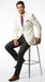 Men’s Ivory Cream Blazer with 2 Button Front, Off White Dress Casual Sport Coat