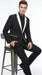 Men’s Black and White Blazer with Shawl Lapel, Dress Casual Formal Sport Coat