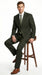 Men’s Dark Olive Green Suit, Classic Formal Dress Suit Clearance Sale