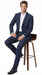 Tiglio Italian Suit - Real Wool Men’s Tiglio Novello Navy Blue Super 150’s Wool Suit, Italian Wool Modern Fit Business Wedding Suit SetSuper 150's Novello Navy Blue , Modern Fit, Pure Wool Suit in Color Navy Blue