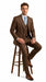 Elegant Men's Chocolate Dark Brown 3 ~ Three Piece  Business Suits Clearance Sale Available in 2 or 3 Buttons Style Regular