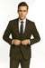 Giorgio Fiorelli Suit Men's Solid Olive Suit