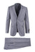 Tiglio Italian Suit - Real Wool Fabric Super 150's Novello Light Gray, Modern Fit Suit in Color Light Gray