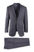 Tiglio Italian Suit - Real Wool Fabric Super 150's Novello Gray, Modern Fit Suit in Color Gray