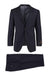 Tiglio Italian Suit - Real Wool Fabric Super 150's Novello Black, Modern Fit Suit in Color Black