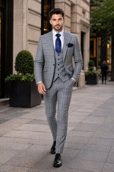 Rossi Man Tom RM1856 – Modern Fit 2-Piece Suit for Stylish Men