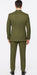 Catania Collection - Modern Fit Windowpane Suit 2 Piece in Olive
