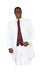 Single Breasted Collarless Groom Wedding White Blazer For Men's