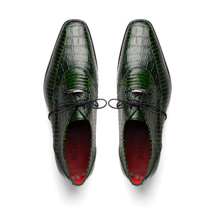 Marco Di Milano Moncalieri Green Dress Derby Oxfords