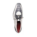 Marco Di Milano Moncalieri White Gray Genuine Alligator and Cobra Skin Dress Shoe