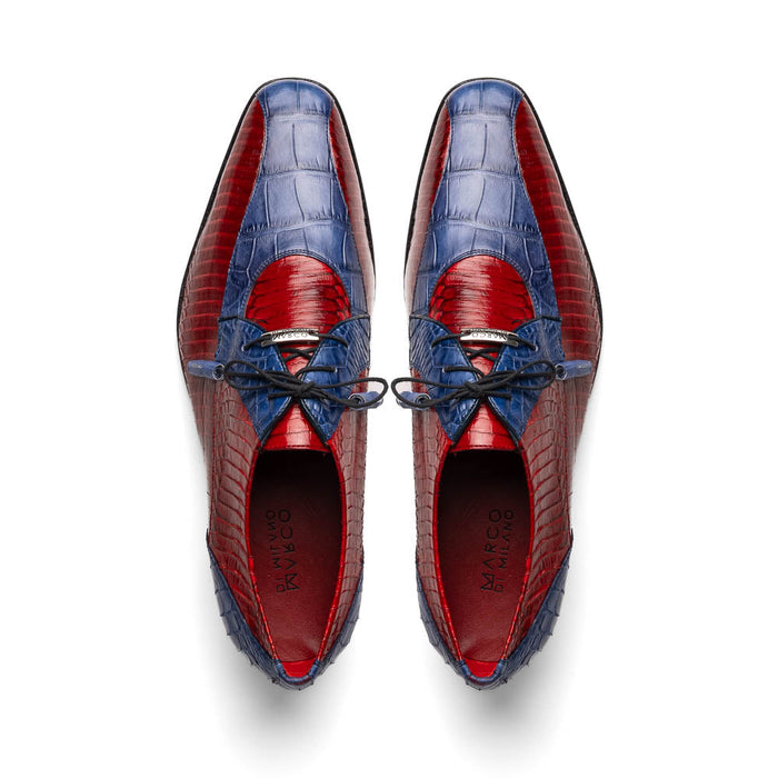 Marco Di Milano Moncalieri Navy & Red Dress Derby Oxfords