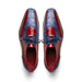Marco Di Milano Moncalieri Navy/Red Genuine Alligator and Cobra Skin Dress Shoe