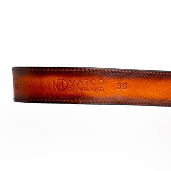Marco Di Milano Montana Belt - Aged Brown Leather Shoes