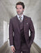 Statement Men's 3 Piece 100% Wool Modern Fit Suit - Subtle Textured