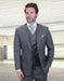 Statement Men's 3 Piece 100% Wool Modern Fit Suit - Subtle Textured