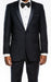 Navy Slim Fit 2 Piece Tuxedo With Satin Peak Lapel