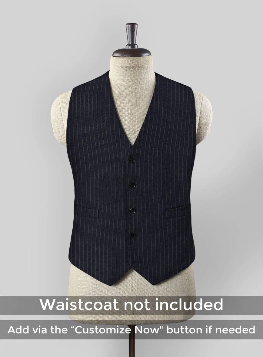 Men's Black Full-length Sleeves Buttoned Closure Peaky Blinders Suit - Peaky Blinders Outfit + Overcoat + Hat (Peaky Blinder Custome) - Image 38