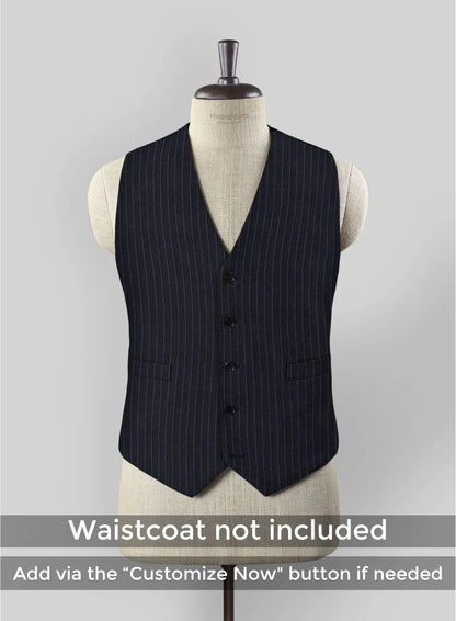 Men's Black Full-length Sleeves Buttoned Closure Peaky Blinders Suit - Peaky Blinders Outfit + Overcoat + Hat (Peaky Blinder Custome) - Image 38