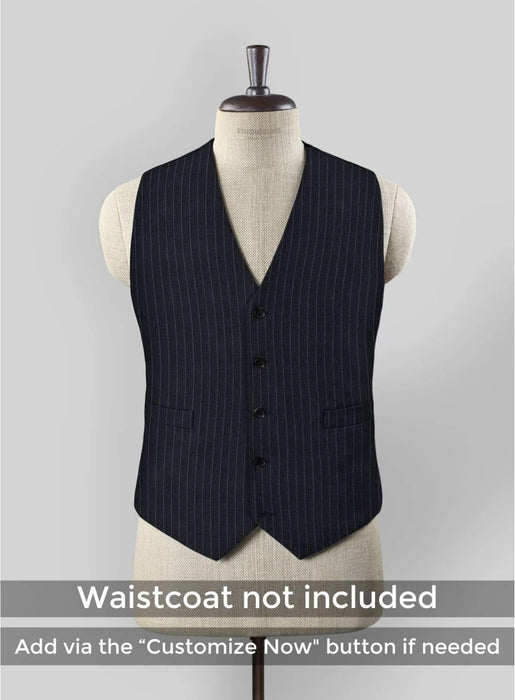 Brand New Quality 1920's English Style Peaky Blinders Style Vested Peaky Blinder Suit - Peaky Blinders Outfit + Overcoat + Hat (Peaky Blinder Custome)