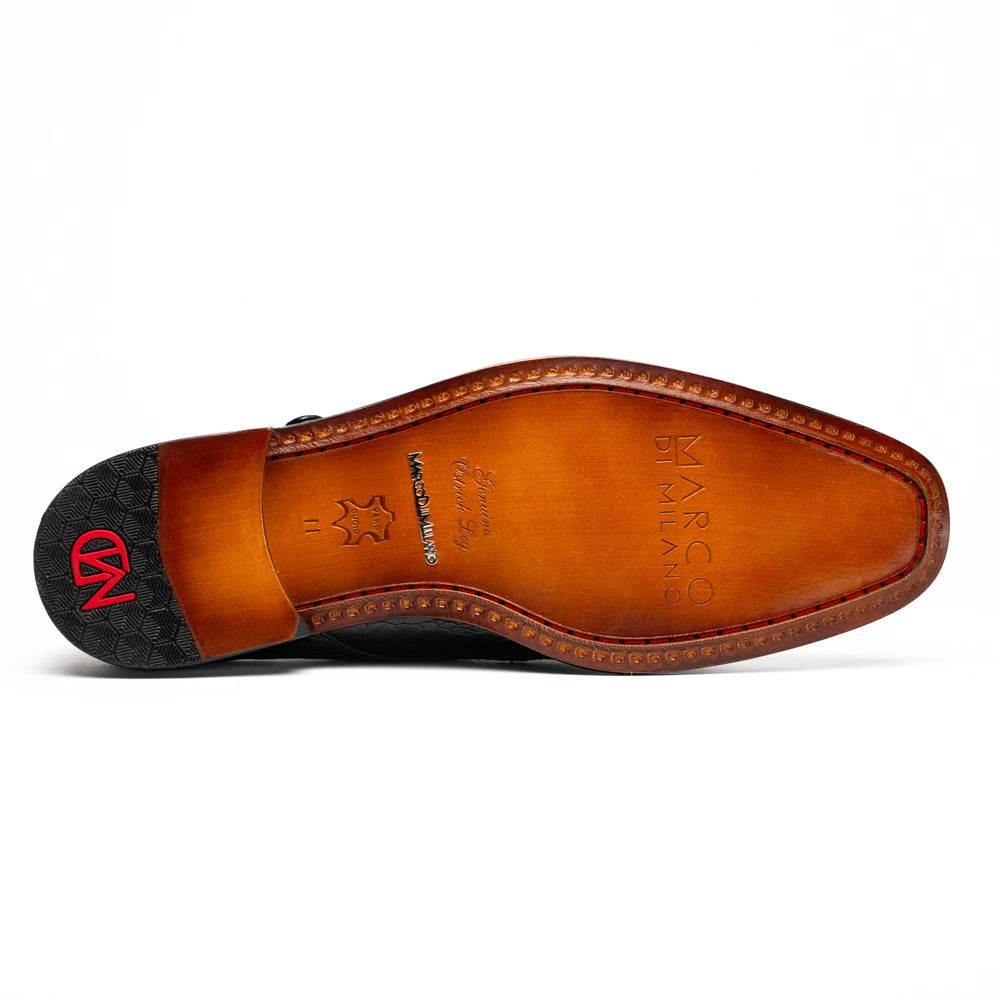 Marco_Di_Milano Napoli Black: Luxury Italian Leather Loafers