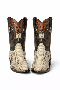Men's Wild West Python Skin J Toe Boots 29957