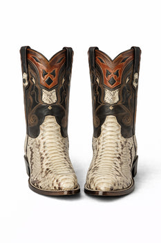 Men's Wild West Python Skin J Toe Boots 29957 - Image 39