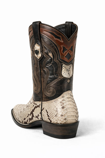 Men's Wild West Python Skin J Toe Boots 29957 - Image 37