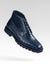 Navy Genuine Caiman Crocodile Belly Ankle Boot by Alligator Warehouse