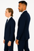 Father and Son Suits -Navy Blue Boys Suit Perry Ellis Vested Boy's Wedding Suit in Navy Blue