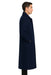 Navy Blue Men's Full Length Wool Overcoat Belted Wool Overcoat