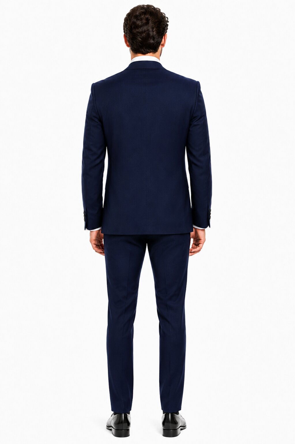 Mens 2 Button  Vested Wool Suit in Eggplant Modern Fit