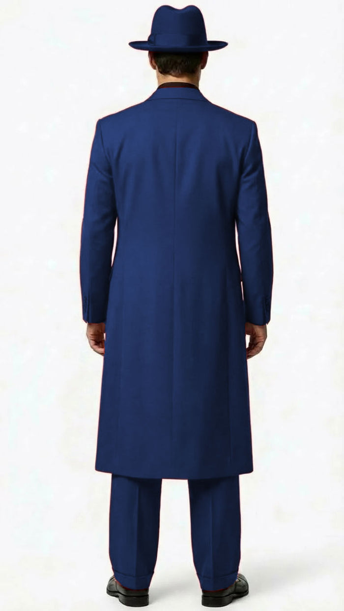 Men’s 1920s Burgundy Zoot Suit – Long Mafia Gangster Three-Piece Vintage Outfit Zuit Pachuco Style
