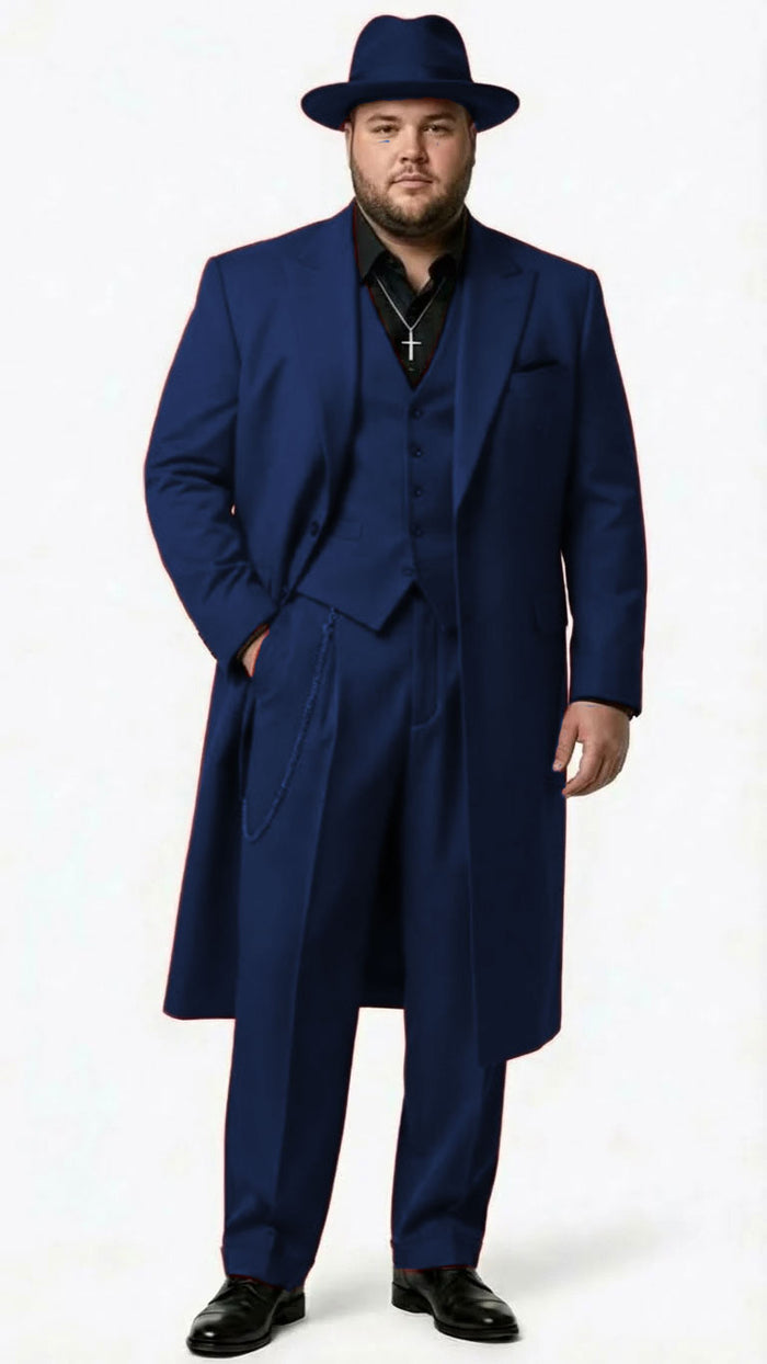 Men’s 1920s Burgundy Zoot Suit – Long Mafia Gangster Three-Piece Vintage Outfit Zuit Pachuco Style