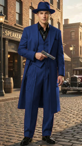 Men’s 1920s Red Zoot Suit – Long Mafia Gangster Three-Piece Vintage Outfit Zuit Pachuco Style