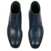 Navy Genuine Caiman Crocodile Belly Ankle Boot by Alligator Warehouse