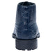 Navy Genuine Caiman Crocodile Belly Ankle Boot by Alligator Warehouse