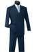 Mens Double Breasted Gangster Pinstripe Suit in Black