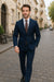 Wool Suit - Italian Made Business Suit by Statement Men's 2 Piece 100% Wool Modern Fit Suit - Subtle Windowpane