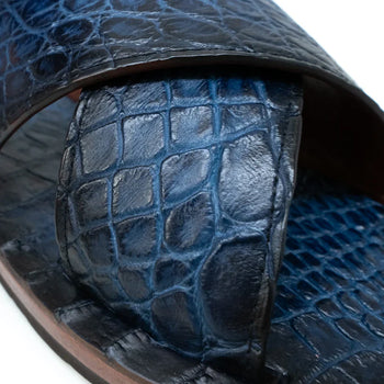 Marco Di Milano Elios Navy Italian Leather Loafers